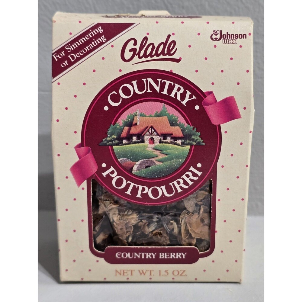 Vintage Glade Country Potpourri  Berry Dry Bag Simmer SC Johnson Wax 1.5 Oz New